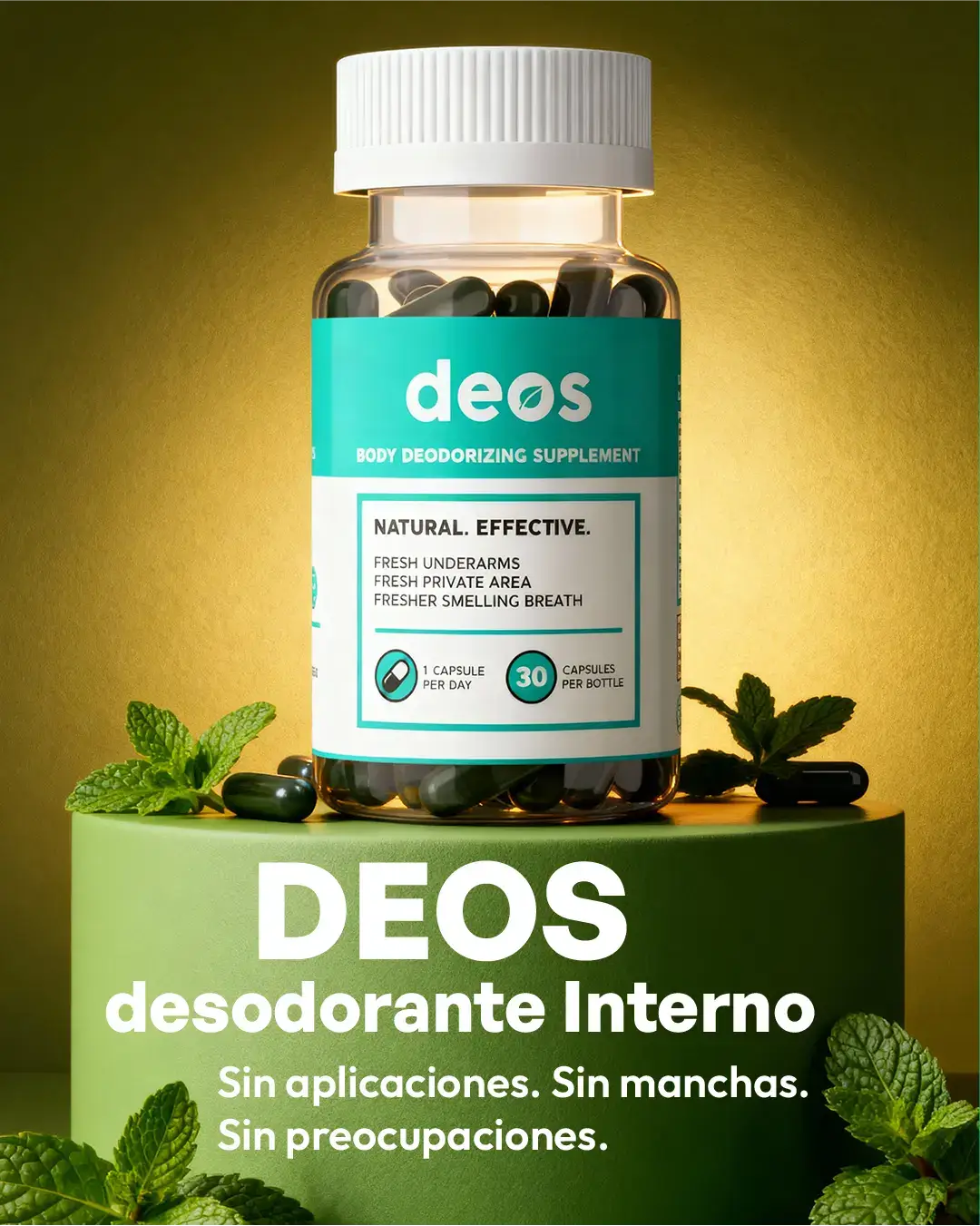 DEOS Suplemento Desodorante - Frescura de Cuerpo Completo