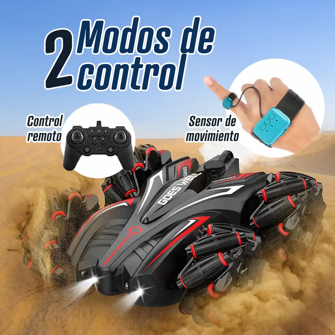 Carro Indestructible con sensor de movimiento, auto todo terreno con control remoto y sensor de movimiento.